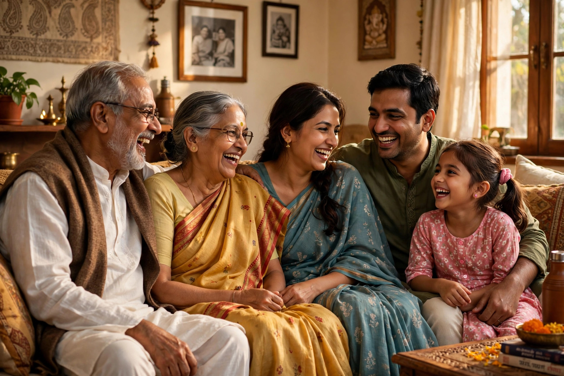 Indian multigenerational family home care